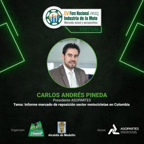 Intervención de la presidencia ejecutiva de Asopartes en el IV Foro de la industria de la Moto En la Feria 2 Ruedas 2022