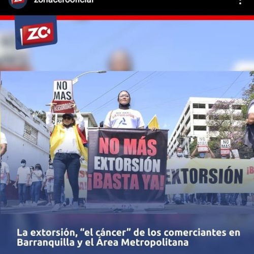 Asopartes Seccional Caribe presente en la GRAN MARCHA EN CONTRA LA EXTORSIÓN