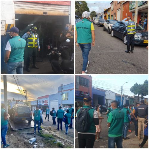 Operativos de control en el sector de autopartes ,en compañía de la Secretaria del interior – Alcaldía de Bucaramanga