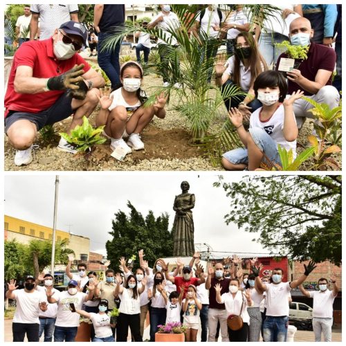 Este Domingo 20 de marzo se realizó en la Ciudad de Cúcuta la jornada de siembra No 100 del Alcalde Jairo Yañez,  el Parque Juana Rangel de Cuellar fué escogido  para esta labor y fué apadrinado por el Gremio de Asopartes Sector de la Merced.