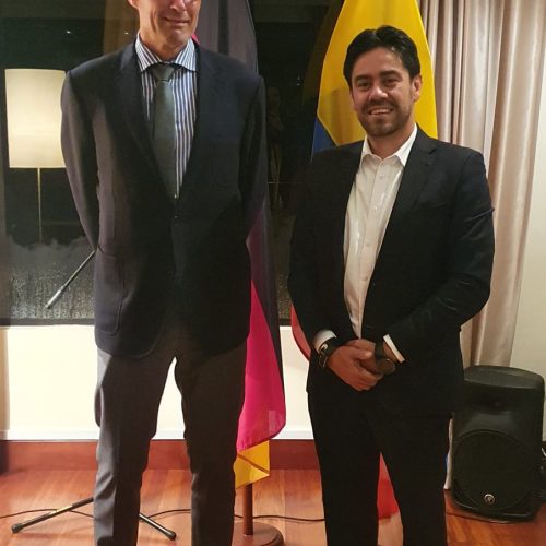 El Presidente Ejecutivo Nacional de Asopartes Carlos Andrés Pineda Osorio @cpinedao asiste al encuentro de afiliados 2022 de la Cámara de Industria y Comercio Colombo-Alemana @ahkcolombia , con presencia del Embajador de la República Federal de Alemania Su Excelencia Dr. Peter Ptassek @alemEmbajador .