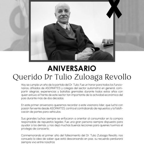 Aniversario DR Tulio Zuloaga Revollo