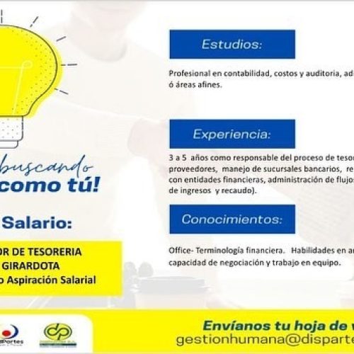 Importante empresa del Sector Automotriz requiere personal para su equipo.